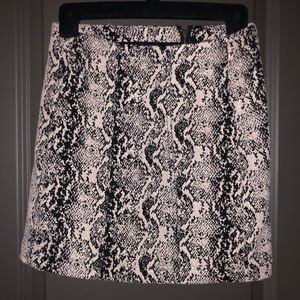 Free people snake skin fitted skirt